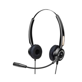 Urban Factory USB HEADSET WITH REMOTE CONTROL Casque Avec fil Arceau USB Type-A Noir