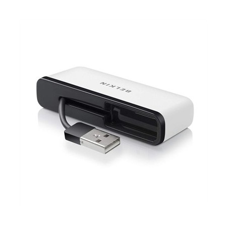 Belkin F4U021BT hub & concentrateur 480 Mbit s Noir, Blanc