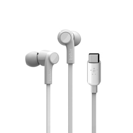 Belkin ROCKSTAR Écouteurs Avec fil Ecouteurs Appels Musique USB Type-C Blanc