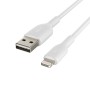 Belkin CAA001BT3MWH câble Lightning 3 m Blanc