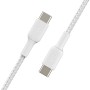 Belkin CAB004BT1MWH câble USB 1 m USB C Blanc