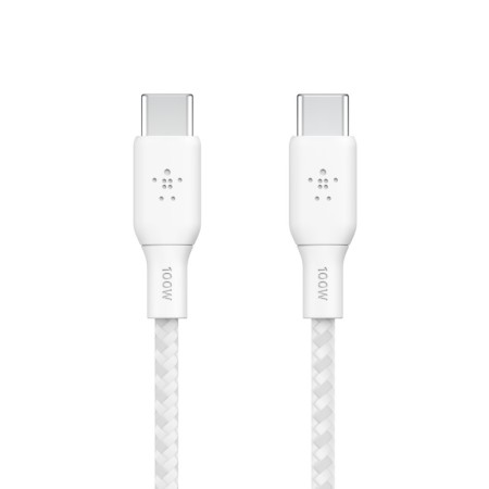 Belkin BOOST CHARGE câble USB 2 m USB 2.0 USB C Blanc