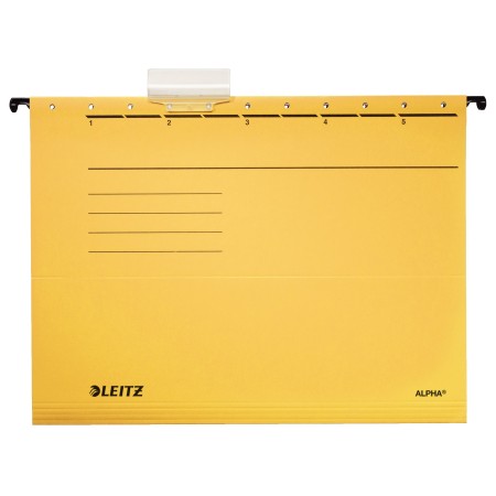 Leitz Alpha dossier suspendu A4 Carton Jaune