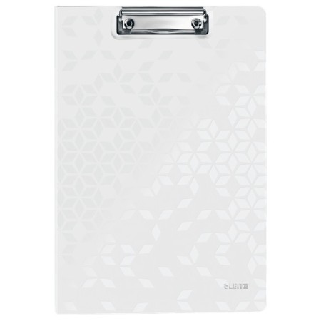 Leitz WOW bloc-notes A4 Métal, Polymousse Blanc