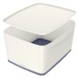 Leitz MyBox Compartiment de rangement Rectangulaire Acrylonitrile-Butadiène-Styrène (ABS) Gris, Blanc