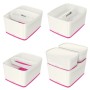 Leitz MyBox Compartiment de rangement Rectangulaire Acrylonitrile-Butadiène-Styrène (ABS) Rose, Blanc