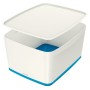 Leitz MyBox Compartiment de rangement Rectangulaire Acrylonitrile-Butadiène-Styrène (ABS) Bleu, Blanc