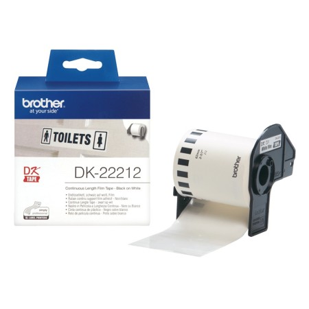 Brother DK-22212 - Rouleau de film continu original – Noir sur blanc, 62 mm