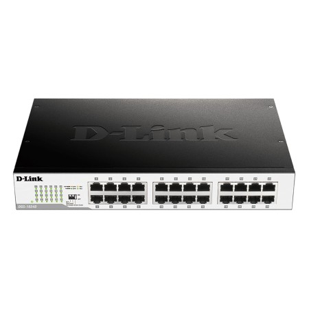 D-Link DGS-1024D commutateur réseau Non-géré Gigabit Ethernet (10 100 1000) 1U Noir, Argent