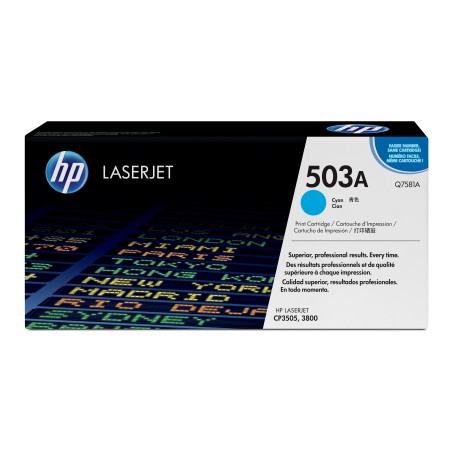 HP 503A toner LaserJet cyan authentique