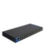 Linksys Commutateur Gigabit PoE de bureau à 16 ports (LGS116P)