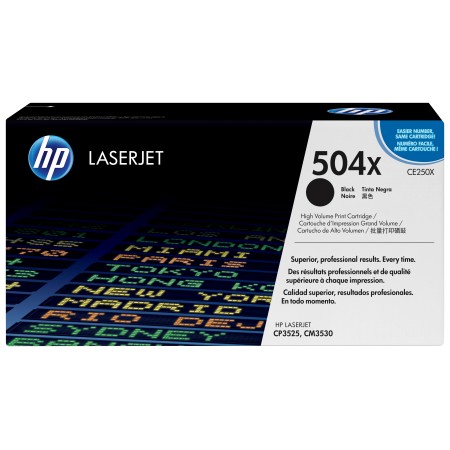 HP 504X toner LaserJet noir grande capacité authentique