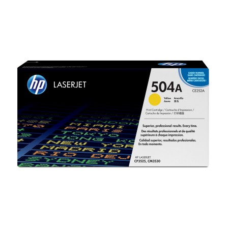 HP 504A toner LaserJet jaune authentique