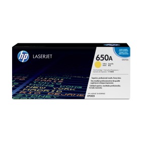 HP 650A toner LaserJet jaune authentique HP 650A toner LaserJet jaune authentique