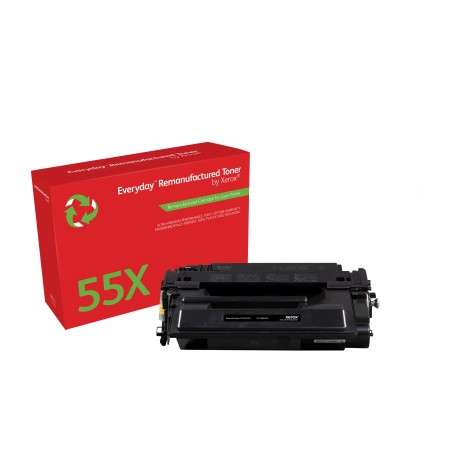 Everyday Toner remanufacturé Mono ™ de Xerox compatible avec HP 55X (CE255X), Grande capacité