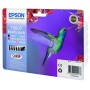 Epson Hummingbird Multipack "Colibri" (T0807) - Encres Claria N, C, M, J, Cc, Mc