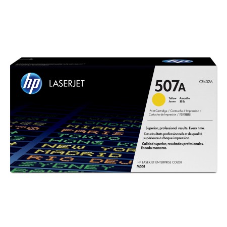 HP 507A toner LaserJet jaune authentique