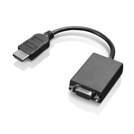 Lenovo HDMI   VGA 0,2 m Noir
