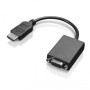 Lenovo HDMI   VGA 0,2 m Noir