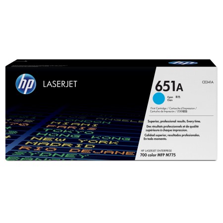 HP 651A toner LaserJet cyan authentique