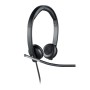 Logitech H650e Casque Avec fil Arceau Bureau Centre d'appels USB Type-A Noir, Argent