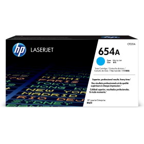 HP 654A toner cyan authentique LaserJet HP 654A toner cyan authentique LaserJet