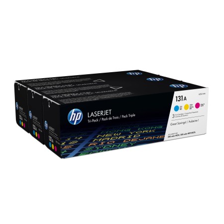 HP Lot de 3 toners authentiques cyan magenta jaune LaserJet 131A