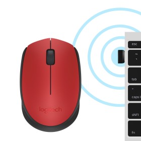 Logitech M171 Red-K souris Ambidextre RF sans fil Optique 1000 DPI