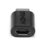 Lindy 41896 changeur de genre de câble USB-C Micro-B Noir