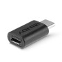 Lindy 41896 changeur de genre de câble USB-C Micro-B Noir