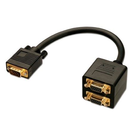 Lindy 41214 câble VGA 0,18 m VGA (D-Sub) Noir