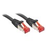 Lindy Rj45 Rj45 Cat6 1m câble de réseau Noir S FTP (S-STP)