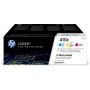 HP 410XLaserJet, lot de 3 cartouches de toner grande capacité authentiques, cyan magenta jaune