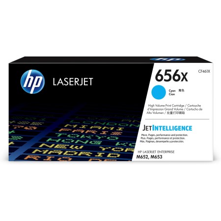 HP 656X Toner cyan LaserJet authentique grande capacité