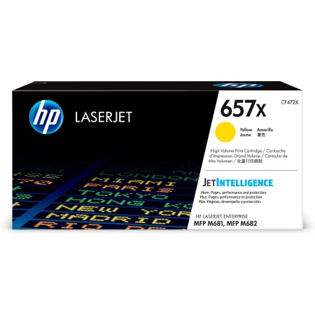 HP Cartouche de toner jaune 657X LaserJet grande capacité authentique