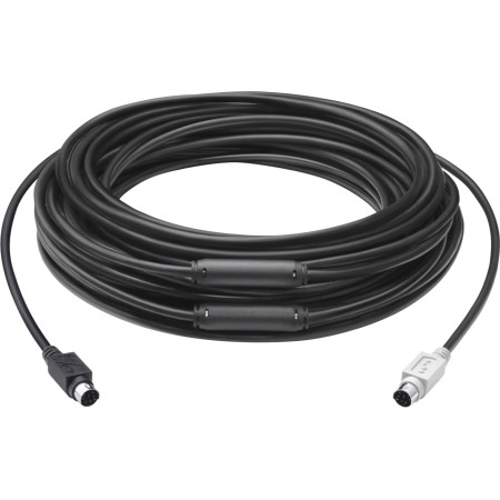 Logitech GROUP 15m Extender Cable câble PS 2 6-p Mini-DIN Noir