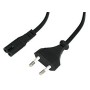 Lindy 30422 câble électrique Noir 3 m CEE7 16 Coupleur C7