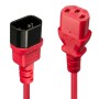 Lindy 30476 câble électrique Noir, Rouge 0,5 m Coupleur C14 Coupleur C13