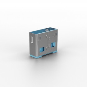 Lindy 40462 bloqueur de port USB Type-A Bleu Acrylonitrile-Butadiène-Styrène (ABS) 10 pièce(s)