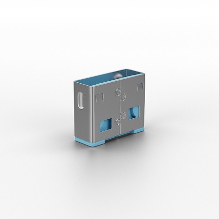 Lindy 40462 bloqueur de port USB Type-A Bleu Acrylonitrile-Butadiène-Styrène (ABS) 10 pièce(s)