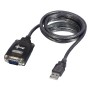 Lindy 42686 câble Série Noir 1,1 m USB Type-A DB-9