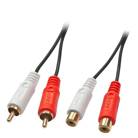 Lindy 35674 câble audio 10 m 2 x RCA Noir