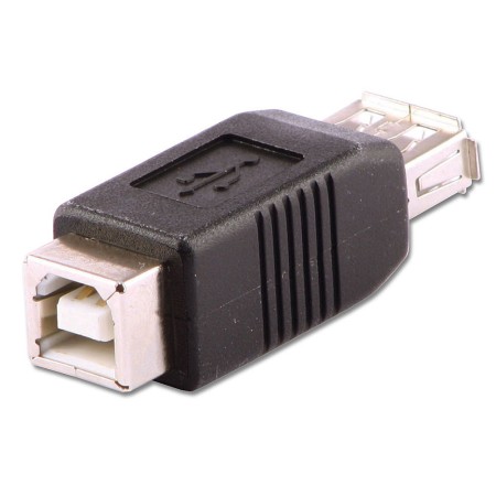 Lindy 71228 changeur de genre de câble USB A USB B Noir