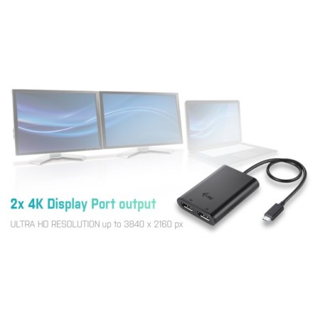 i-tec USB-C 3.1 Dual 4K DP Video Adapter