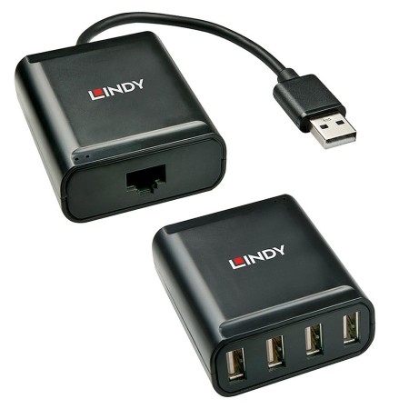 Lindy 42679 hub & concentrateur USB 2.0 Noir