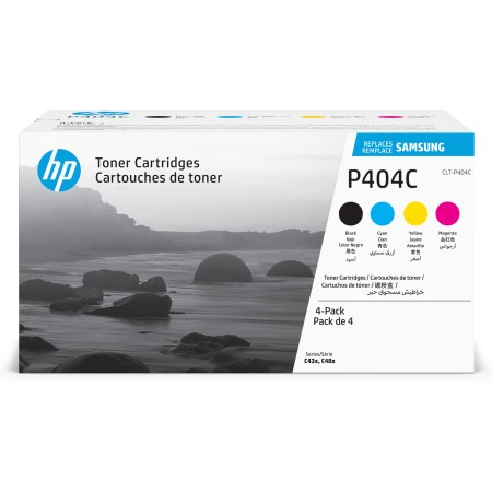 Samsung CLT-P404C Pack de 4 cartouches authentiques de toner cyan magenta jaune noir