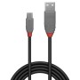 Lindy 36732 câble USB 1 m USB 2.0 USB A Micro-USB B Noir, Gris