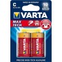 Varta MAX TECH 2x Alkaline C Batterie à usage unique Alcaline