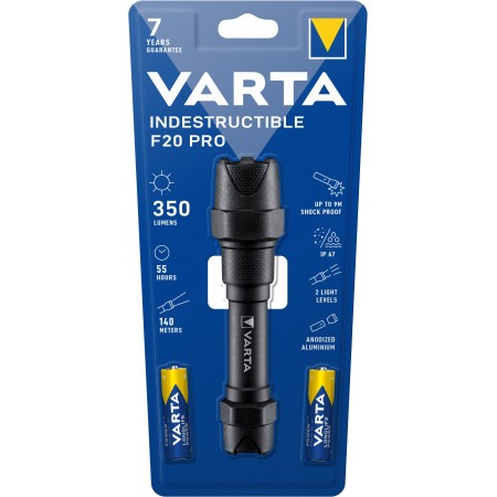 Varta Indestructible F20 Pro Noir Lampe torche LED