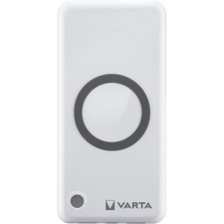 Varta 57913 Lithium Polymère (LiPo) 10000 mAh Recharge sans fil Blanc